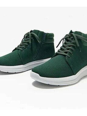Cloudsteppers by Clarks Ezera Tie Bootie in Green 7.5